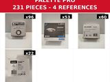 several different types of cameras are shown on a white surface