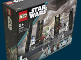 a box with a lego star wars set inside of it