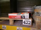 a box of food sitting on a pallet in a store