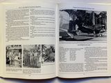 an open book with pictures of people and a plane