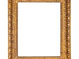 an old gold frame with a white background