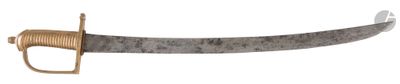 an image of a sword with a gold handle on a white background