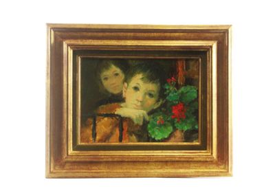 François BATET (1921-2015) Portraits d'enfants