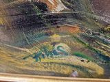 a picture of a painting on the wall of a room