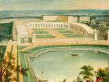 an image of a painting of a view of a palace and a body of water