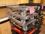 a stack of trays sitting on top of each other in a room