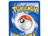 a close up of a card with a pokemon ball on it