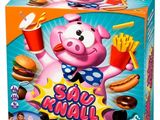 une image représentant une boîte de Play-Doh avec un cochon rose tenant un verre