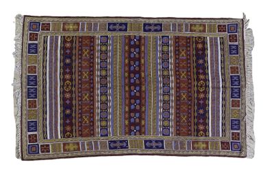 a close up of a rug on a white background