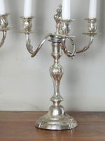 PAIRE DE CANDELABRES à trois bras de lumière en bronze argen… (photo 3)