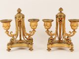 pair of french gilet candlesticks in the louis xvi style