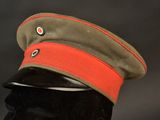 an image of a military hat on a mannequin head