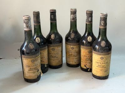 6 bouteilles Château MEYNEY 1964 Saint Estèphe ( 4 à 5 cm ét…