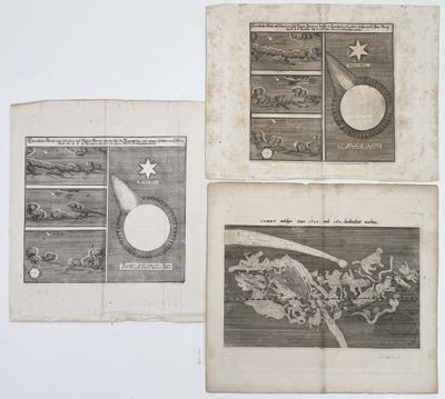[COMÈTES]. MÉRIAN. ENSEMBLE DE 3 GRAVURES ANCIENNES DE COMÈTES. - Photo 1