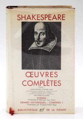 a book with a picture of shakespeare on the cover of it