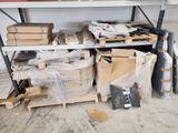 a lot of boxes and boxes on a shelf in a room