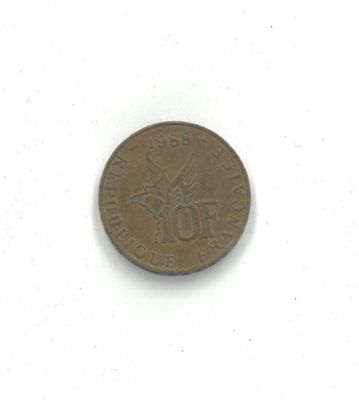 1 pièce commémorative de 10 francs de 1988 - Roland Garros -…