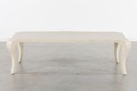 Table basse avec placage en travertin, vers 1970-1980. (photo 3)