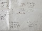 a piece of paper that has a bunch of writing on it