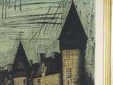an image of a drawing of a castle with a clock tower