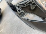 a close up view of a car ' s front bumper