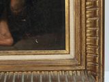 a picture of a painting of a man sitting in a chair