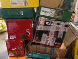 a pile of boxes that are stacked on top of each other