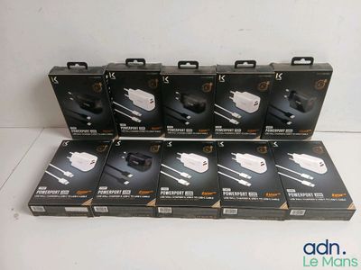 six boxes of nintendo wii controllers sitting on top of each other