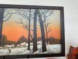 a picture of a picture of a painting on a shelf