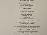 the back cover of a book with an image of a man in a suit