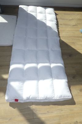 un matelas posé à même le sol dans la chambre