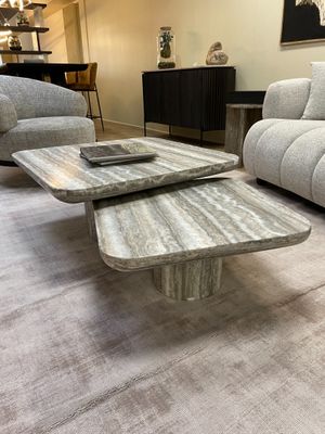 1 table basse « Dulte grey » marbre ( set de 2)