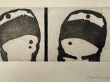 deux photos en noir et blanc représentant un homme et une femme