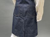 an image of a mannequin wearing a denim skirt and blouse