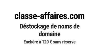 Nom de domaine classe-affaires.