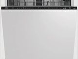 a white dishwasher sitting on top of a white counter