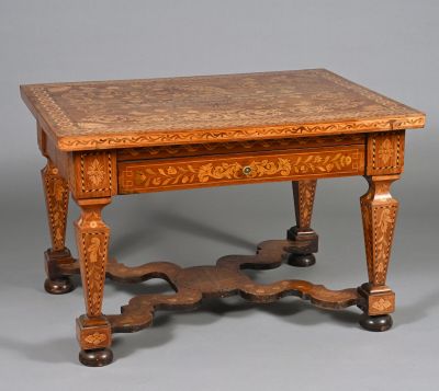an image of a small table with a drawer on it