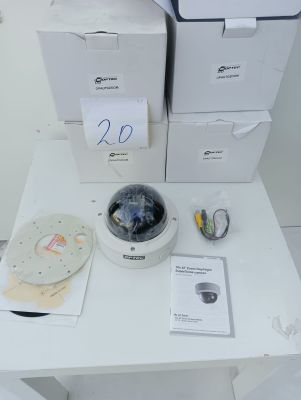 many boxes on the table with a camera on it