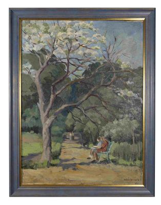 NIKOLAI GRIGORIEV (1890-1943) Spring. In the Park of the Cen…