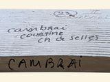 a box with writing on it sitting on a table