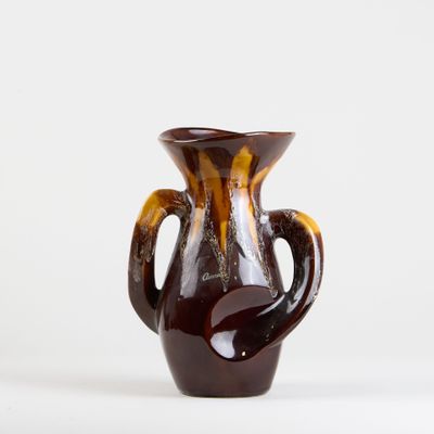 an image of a brown vase on a white background