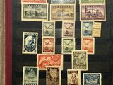 a picture of a picture of stamps on a wall