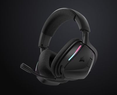 une grande image principale présentant le casque de jeu sans fil Corsair Void
