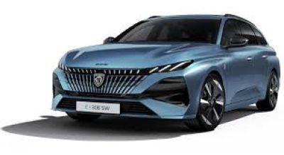 a blue car is shown on a white background