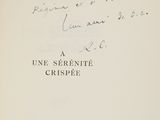 an old black and white book with a handwritten title on it