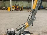 a close up of a machine on a pallet in a warehouse