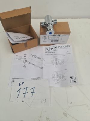 Lot de 6 robinets temporisés PORCHER OLYOS TEMPO chromés, ar…