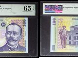 deux billets de banque sur lesquels figurent les portraits d'un homme et d'une femme