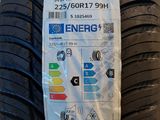 a close up of a tire with a sticker on it