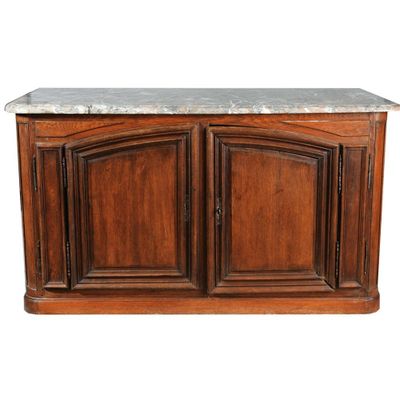 BUFFET DE CHASSE LOUIS XIV sur plinthe en chêne ouvrant par … - Photo 1